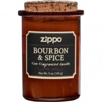 Ароматизированная свеча ZIPPO Bourbon & Spice, воск/хлопок/кора древесины/стекло, 70×100 мм купить в Самаре