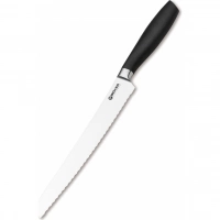 Кухонный хлебный нож Bker Core Professional Bread Knife, 220 мм, сталь X50CrMoV15, рукоять пластик купить в Самаре