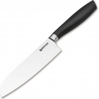 Кухонный нож шефа Bker Core Santoku, 163 мм, сталь X50CrMoV15, рукоять пластик купить в Самаре