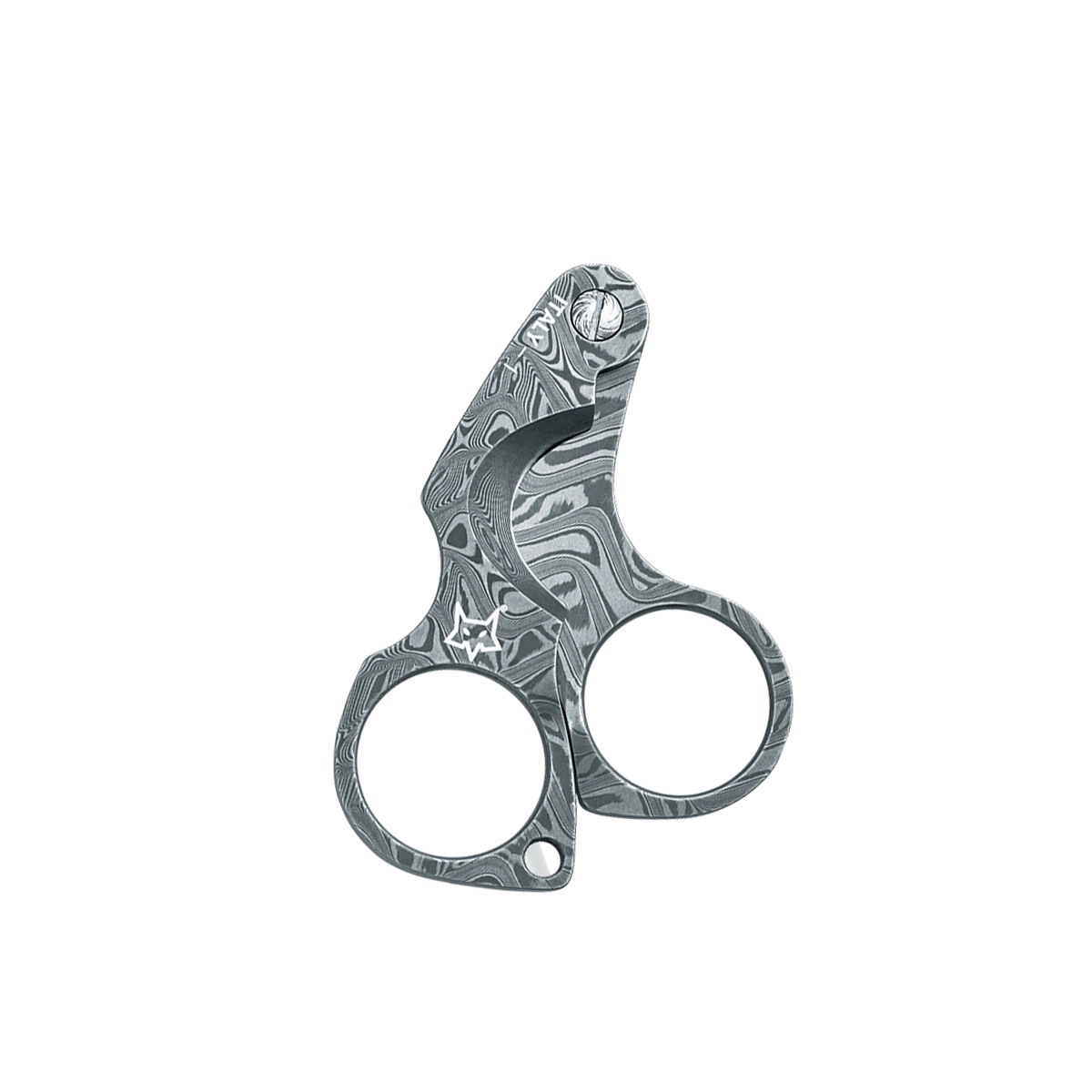 Нож для сигар Fox Damascus Figaro Cigar Cutter, сталь дамаск, рукоять дамаск