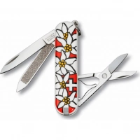 Нож перочинный Victorinox Edelweiss 0.6203.840 58мм 7 функций дизайн рукояти Эдельвейс купить в Самаре