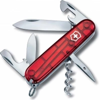 Нож перочинный Victorinox Spartan, сталь X55CrMo14, рукоять Cellidor®, полупрозрачный красный купить в Самаре