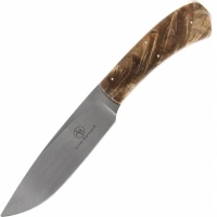 Нож с фиксированным клинком Arno Bernard Leopard, сталь N690, рукоять Spalted Maple купить в Самаре