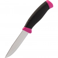 Нож с фиксированным лезвием Morakniv Companion Magenta, сталь Sandvik 12C27, рукоять резина/пластик, пурпурный купить в Самаре