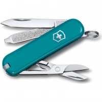 Нож Victorinox Classic SD Colors, Mountain Lake (0.6223.23G) бирюзовый, 7 функций 58мм купить в Самаре