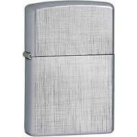 Зажигалка ZIPPO Linen Weave с покрытием Brushed Chrome, латунь/сталь, серебристая, матовая, 36x12x56 мм купить в Самаре