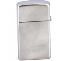 Зажигалка ZIPPO Slim® с покрытием Satin Chrome™, латунь/сталь, серебристая, матовая, 30х10×55 мм купить в Самаре